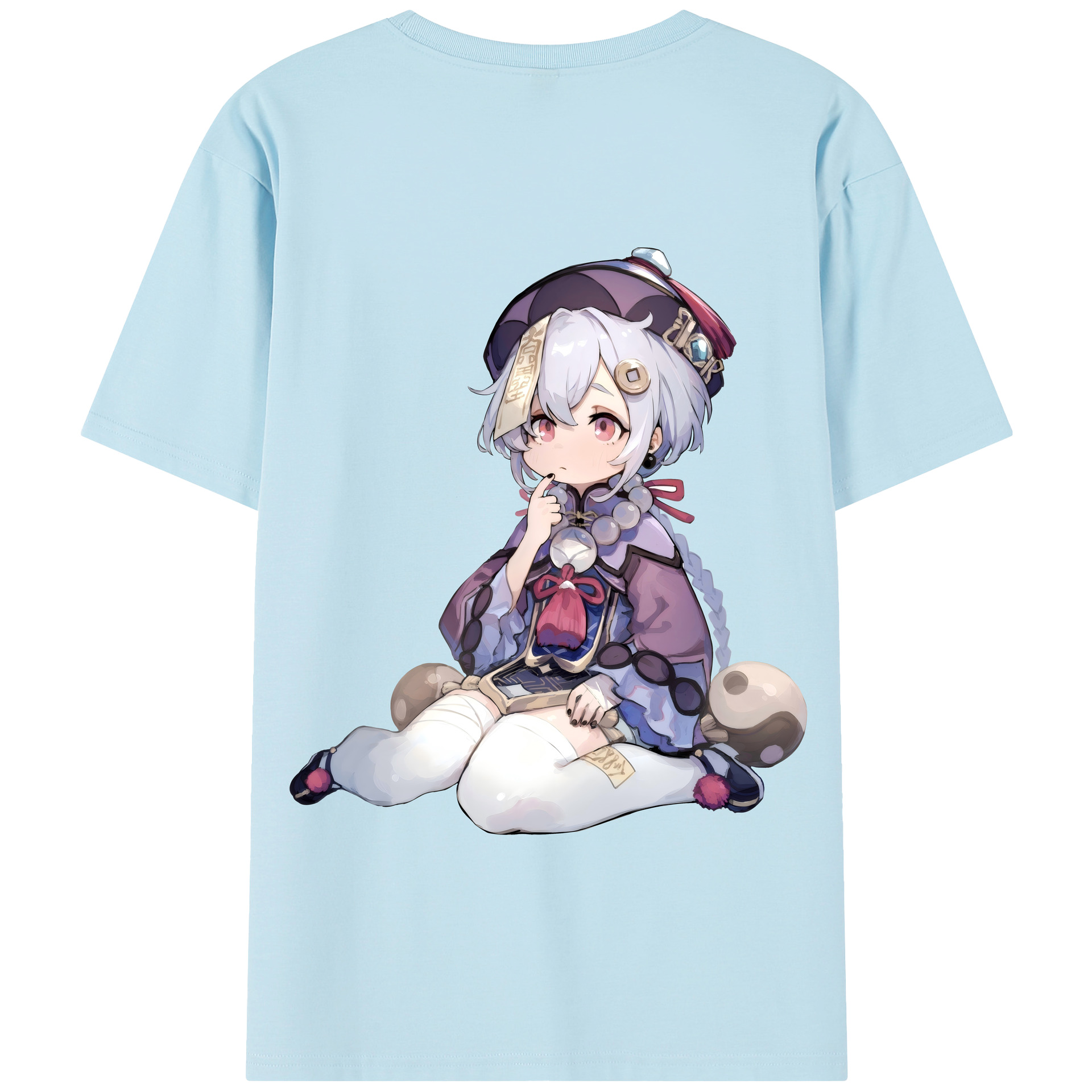 げんし神 七七 なな  genshin Nana 綿100％半袖Tシャツ（背面プリント）